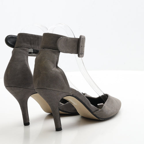 Debenhams Womens Grey Polyester Strappy Heel UK 4 37