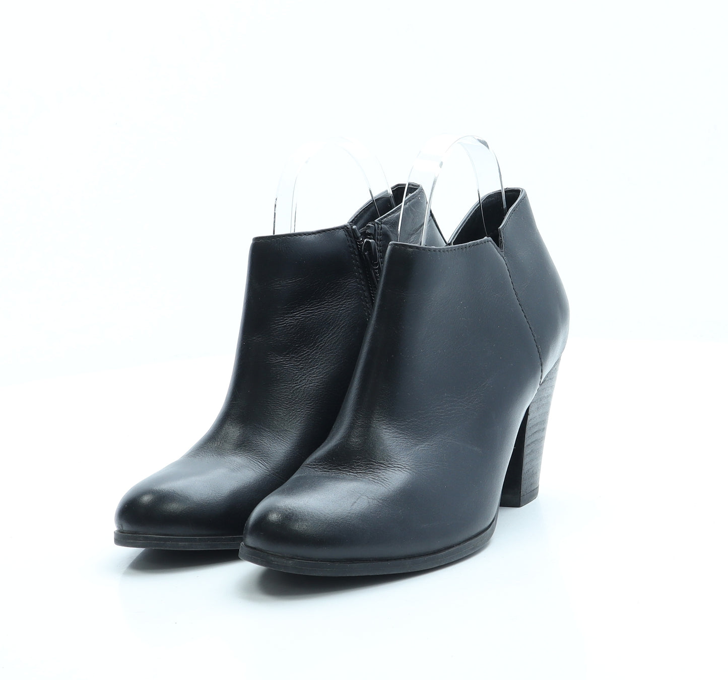 Aldo Womens Black Leather Bootie Boot UK 5 38 US 7