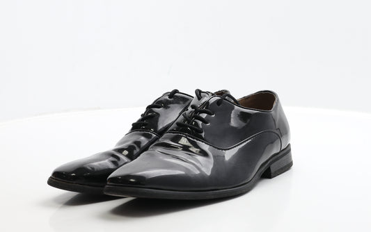 Goor Mens Black Patent Leather Oxford Dress UK 7 40