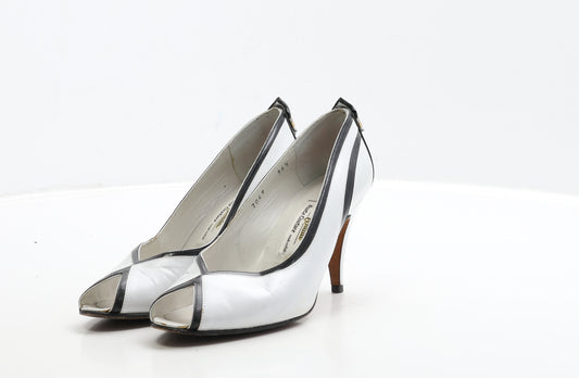 Haute Couture Womens White Leather Court Heel UK 3.5 36.5
