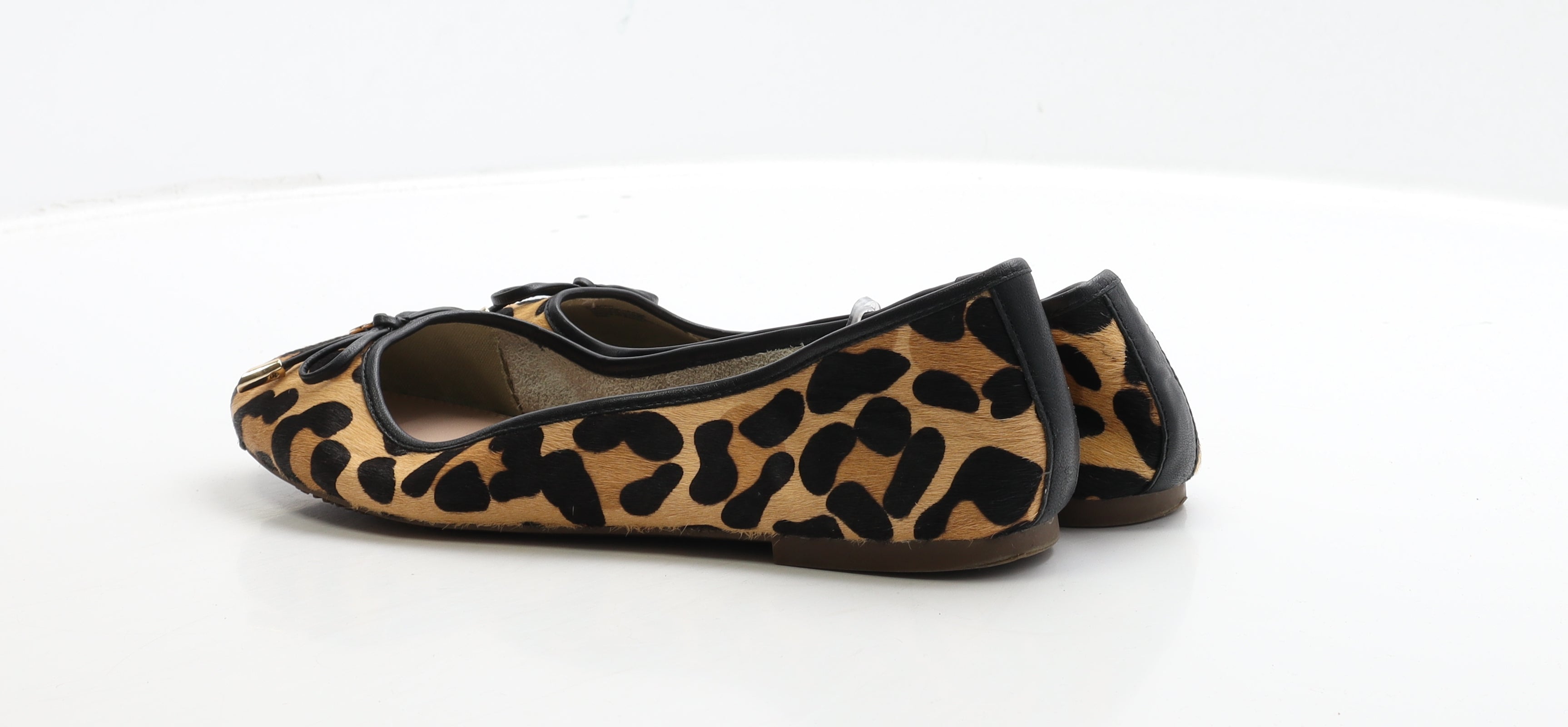 Dune leopard hotsell print ballet pumps