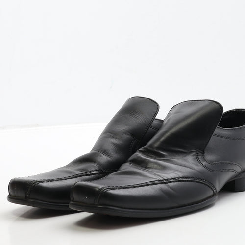 Marks and Spencer Mens Black Leather Loafer Casual UK 8.5 42