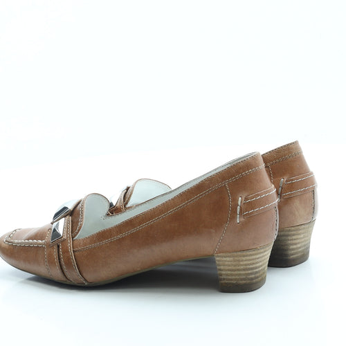 HOGL Womens Brown Leather Court Heel UK 4