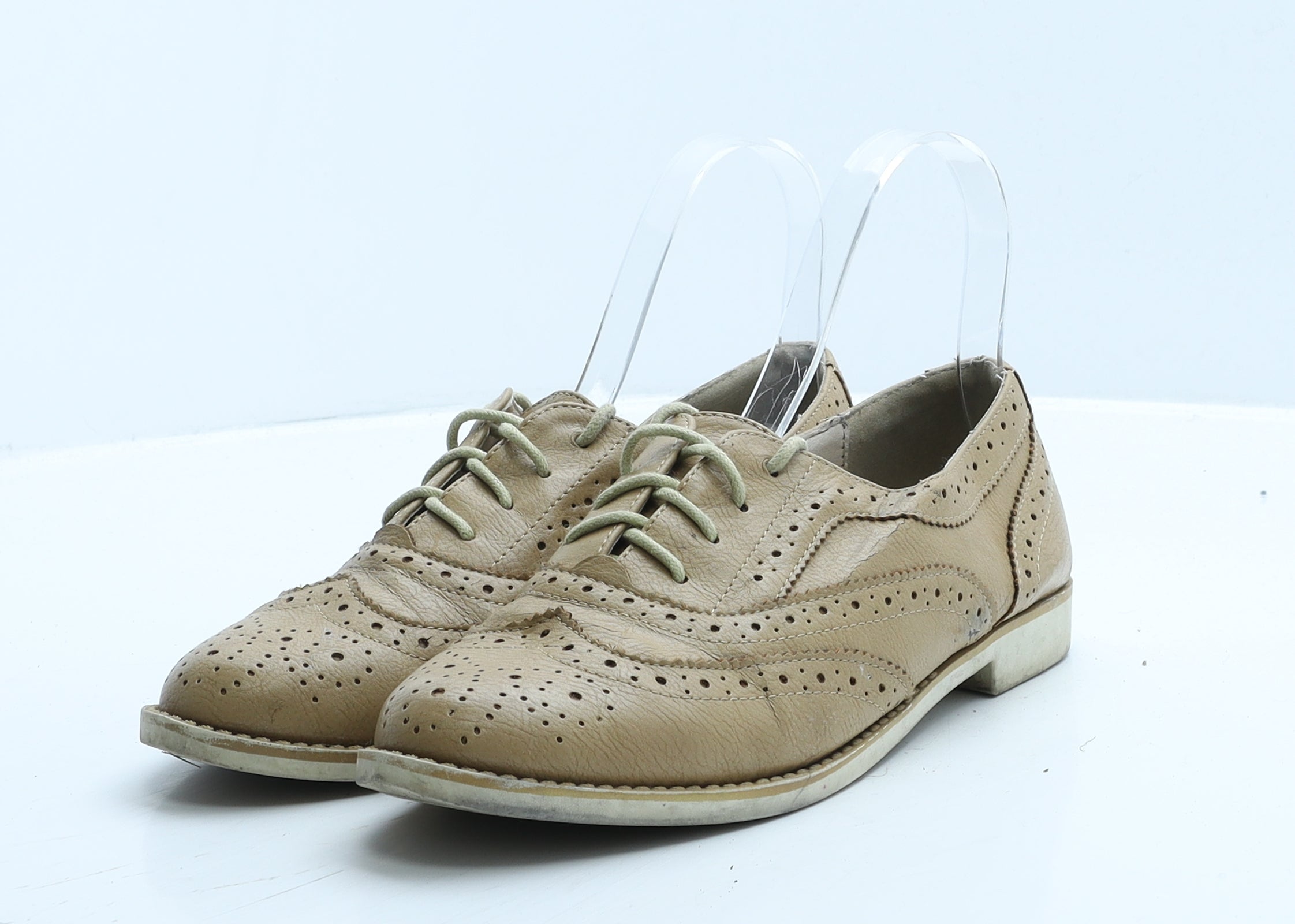 Faux leather cheap oxfords womens