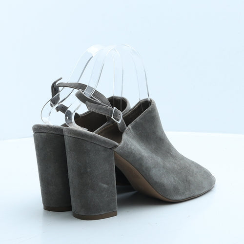 NEXT Womens Grey Polyester Mule Heel UK 6 39