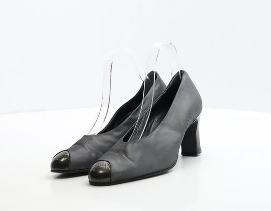 Dorndorf Womens Grey Leather Court Heel UK 4.5 37.5