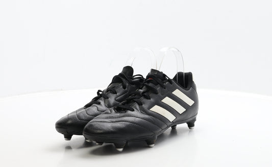 adidas Mens Black Leather Trainer UK 6 39.5 - Football Boots