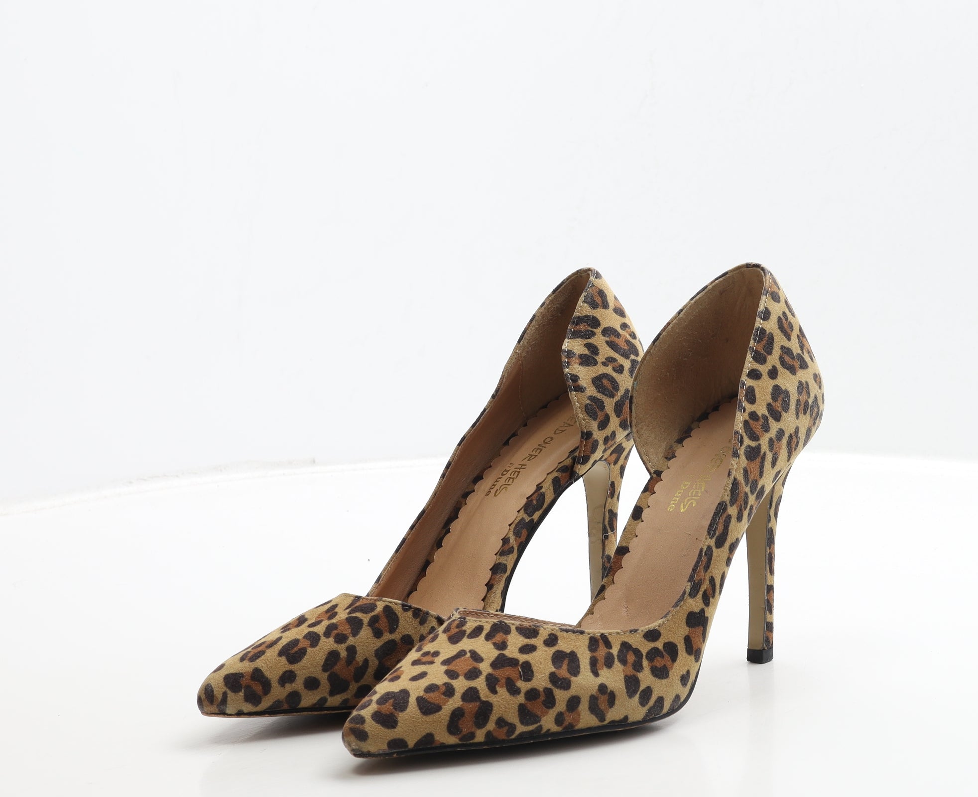 Ladies Fashion Leopard Print Printed Suede Pointed Thin High Heels Single  Shoes Hills for Women Dressy (Brown, 4.5): Amazon.co.uk: Fashion