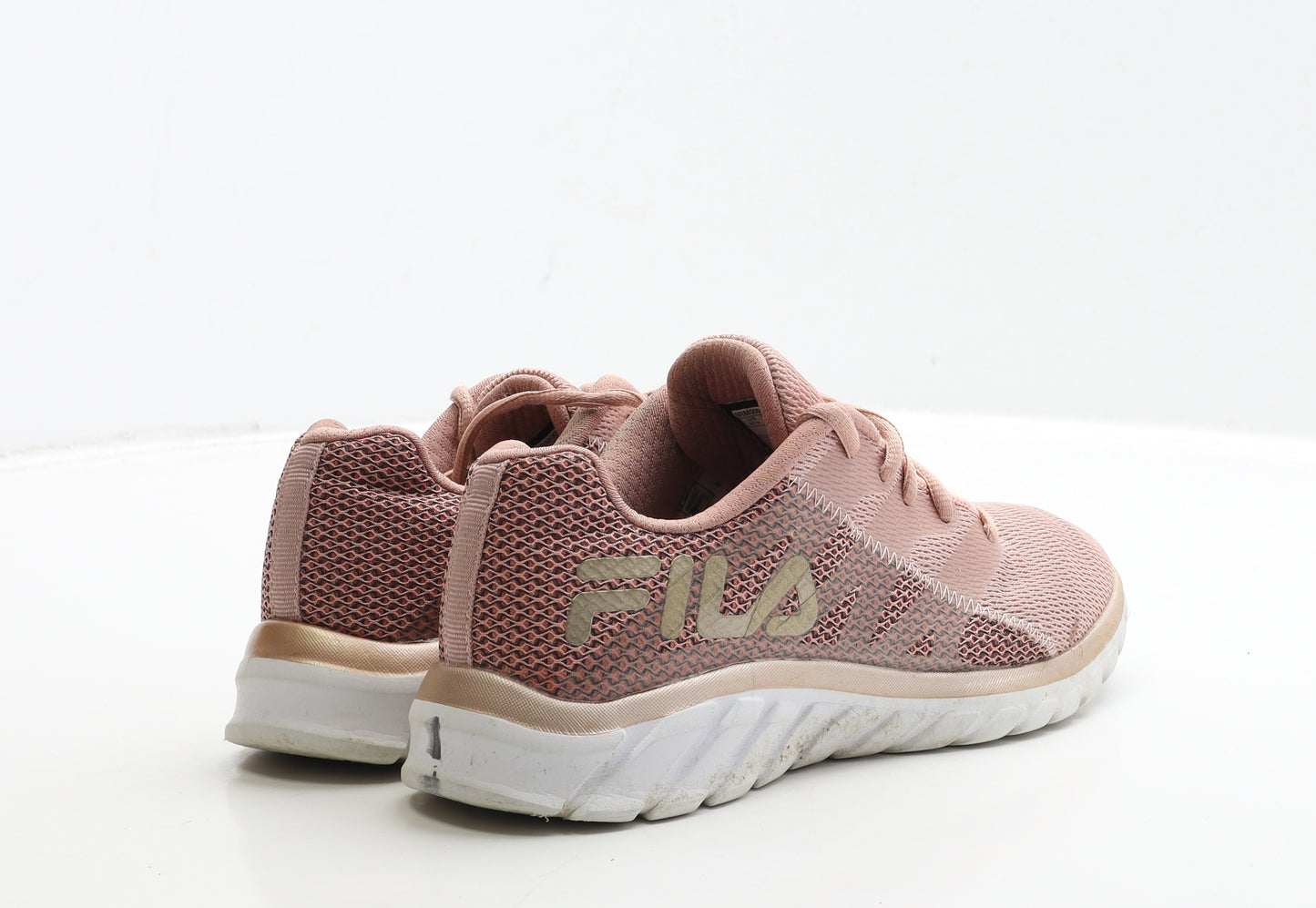 FILA Womens Pink Polyester Trainer UK 4 37.5