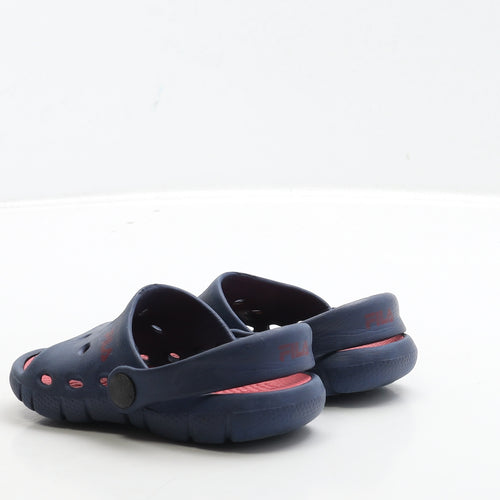 FILA Boys Blue Rubber Clog Sandal UK 6 24