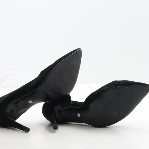 NEXT Womens Black Suede D'Orsay Heel UK 4.5 37.5