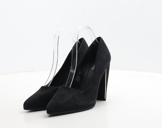 Matalan Womens Black Suede Court Heel UK 6 39