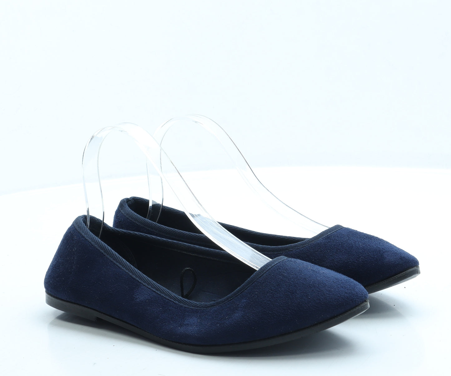 ESMARA Womens Blue Suede Slip On Flat UK 6 39