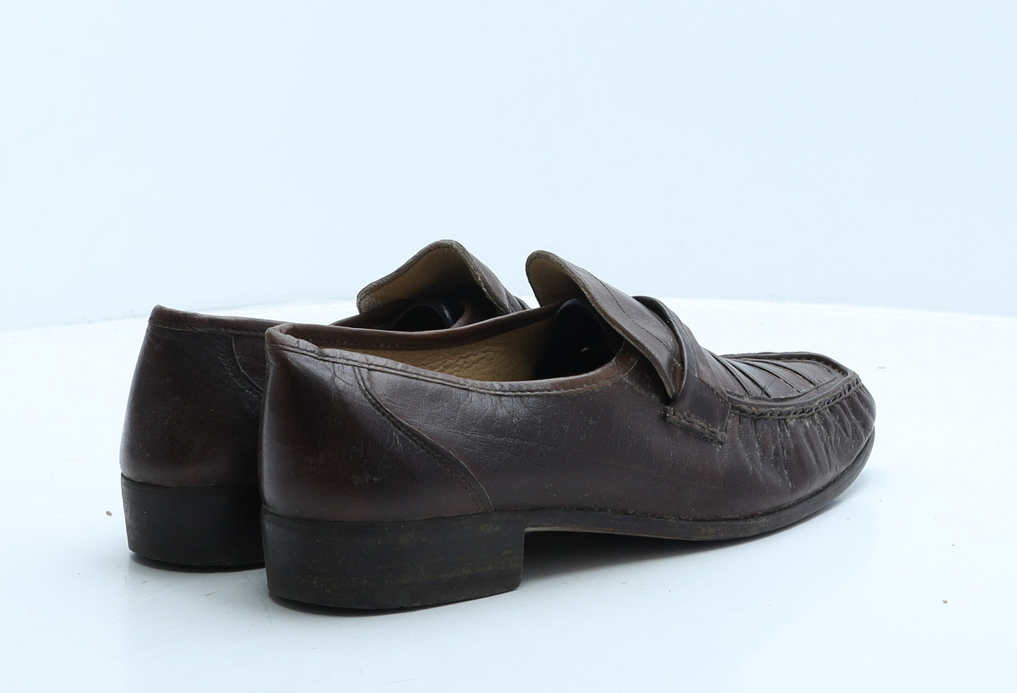 Hepworths Mens Brown Leather Loafer Casual UK 8 42