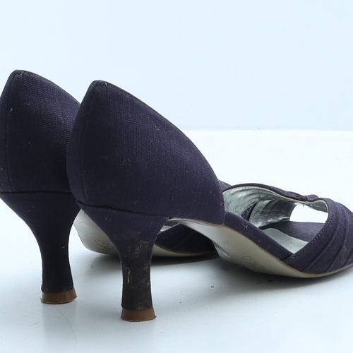 Jacques Vert Womens Purple Fabric D'Orsay Heel UK 5 38