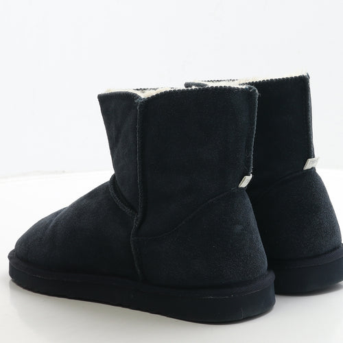 NEXT Womens Blue Suede Shearling Style Boot UK 6 39