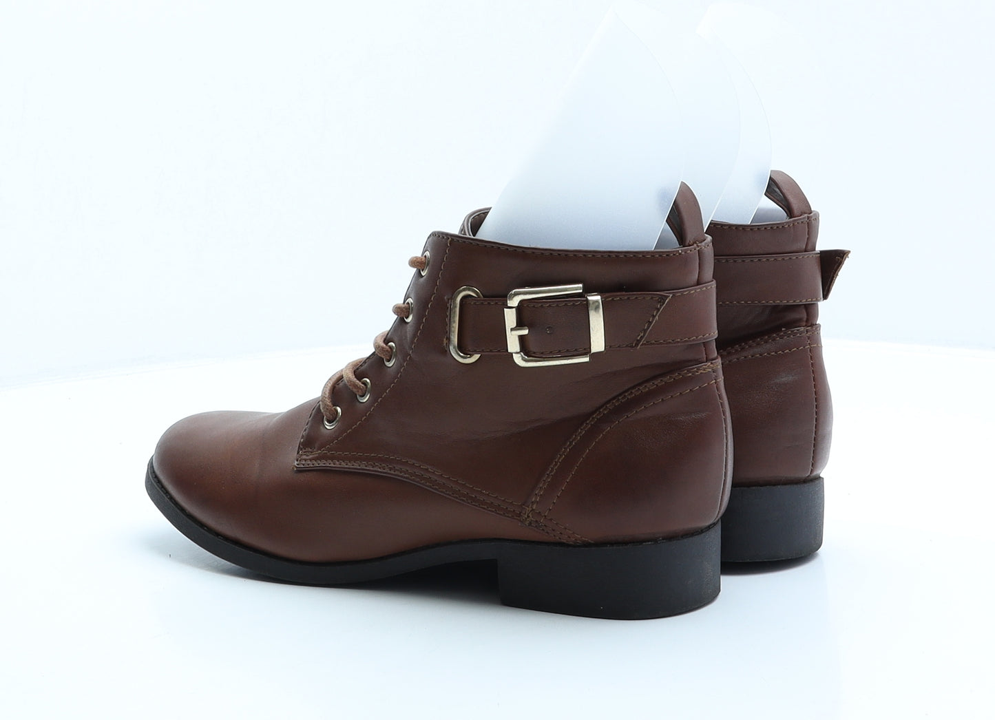 Fiore Womens Brown Leather Chukka Boot UK 6 39