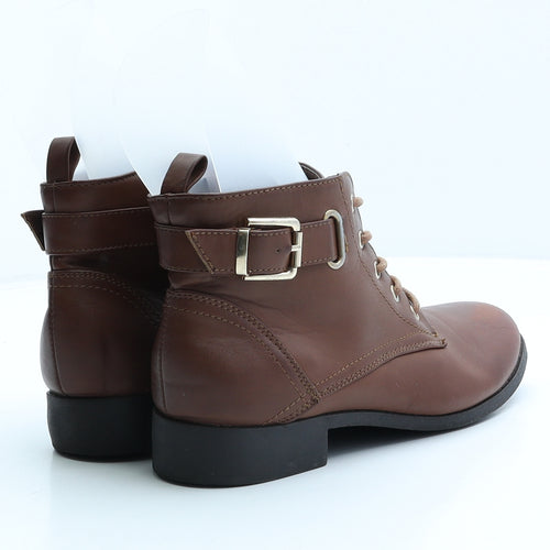 Fiore Womens Brown Leather Chukka Boot UK 6 39