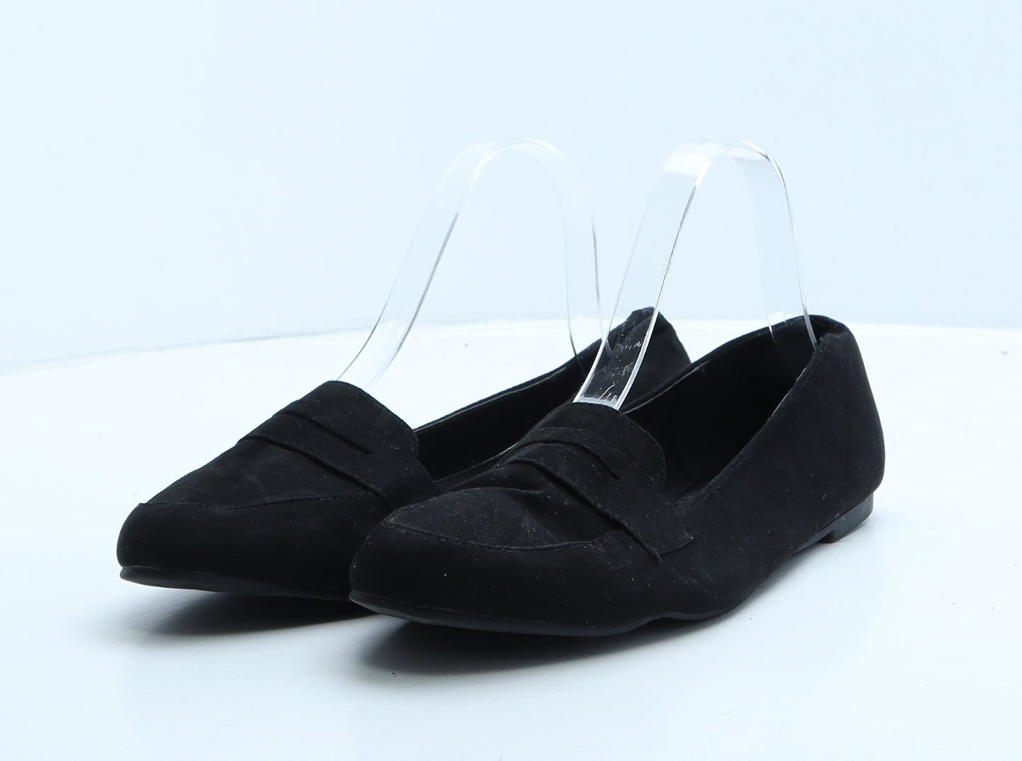 New Look Womens Black Suede Ballet Flat UK 6 39