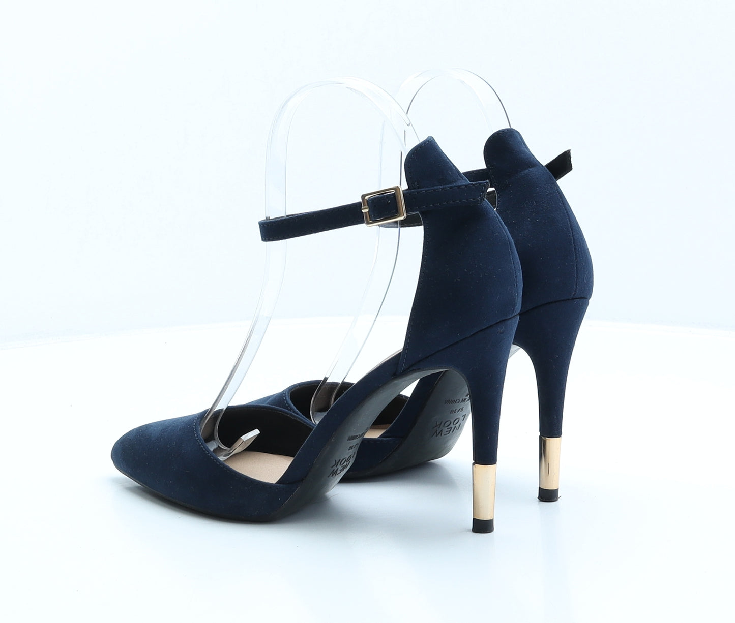 New Look Womens Blue Polyester D'Orsay Heel UK 5 38