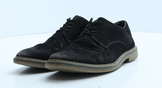 Primark Mens Black Suede Oxford Casual UK 8 42