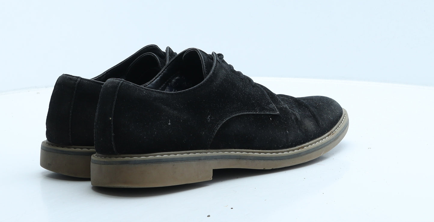 Primark Mens Black Suede Oxford Casual UK 8 42