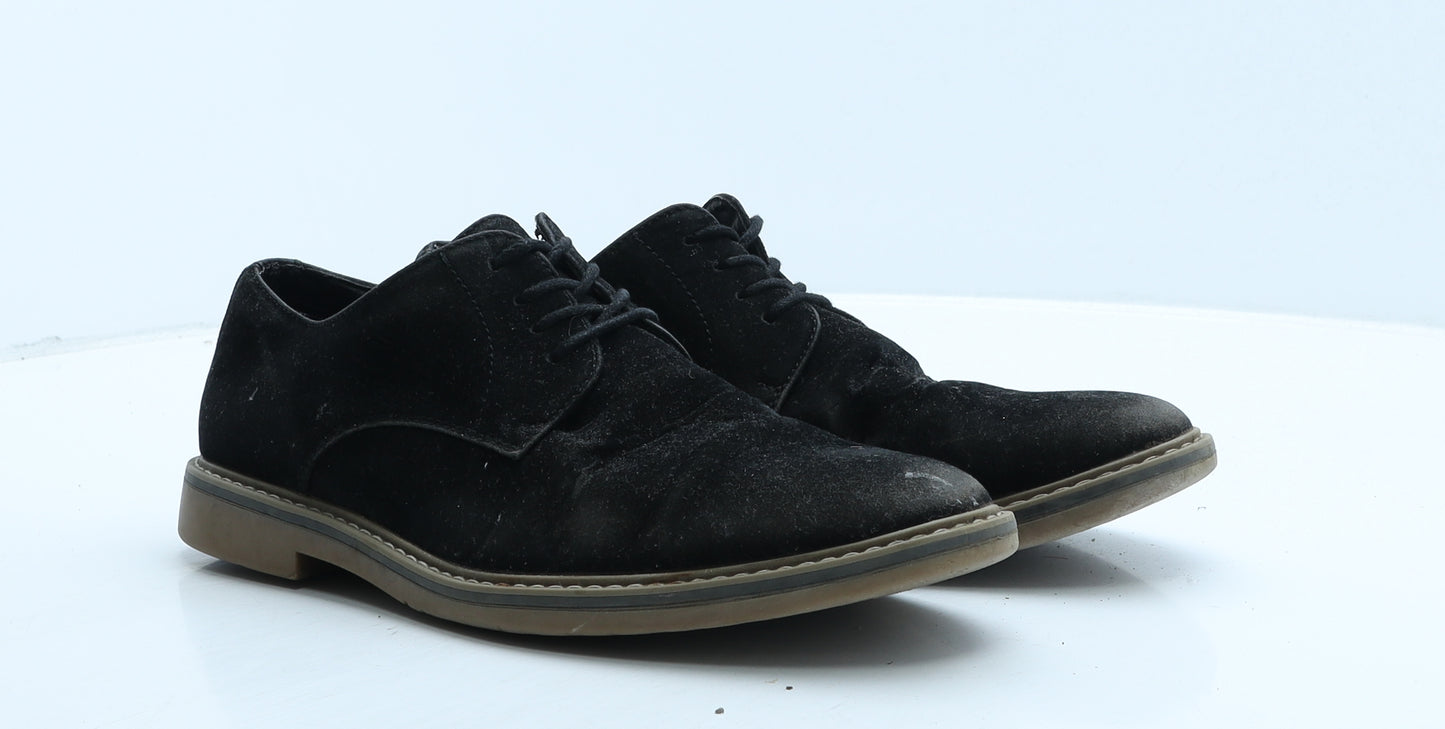 Primark Mens Black Suede Oxford Casual UK 8 42