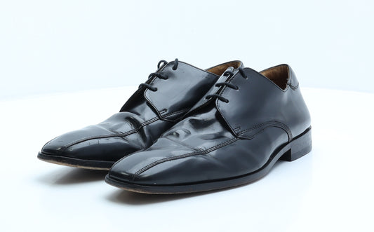 Martinelli Mens Black Patent Leather Derby Dress UK 8.5 42