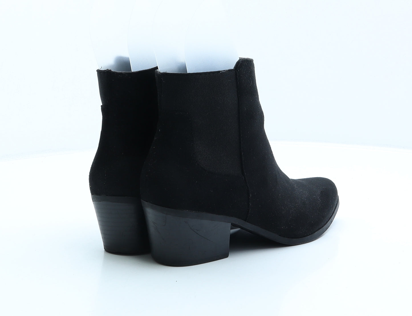 New Look Womens Black Polyester Bootie Boot UK 4 37