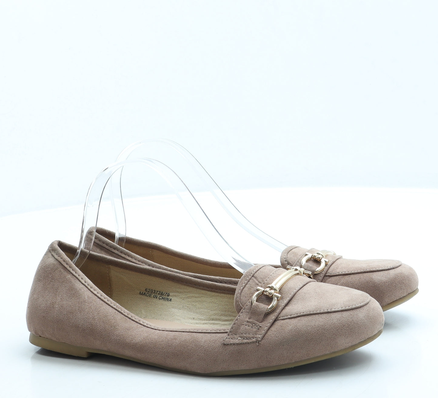 New Look Womens Beige Suede Loafer Flat UK 6 39