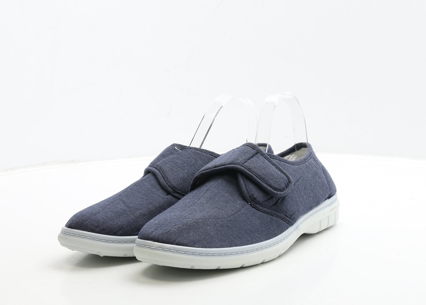 Hobos Mens Blue Polyester Slip On Casual UK 8