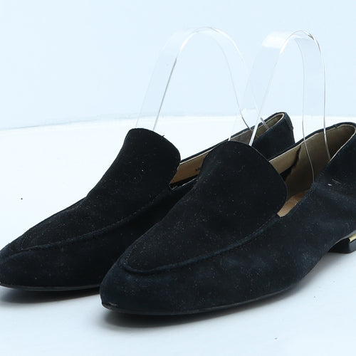 OFFICE Womens Black Suede Loafer Casual UK 5 38