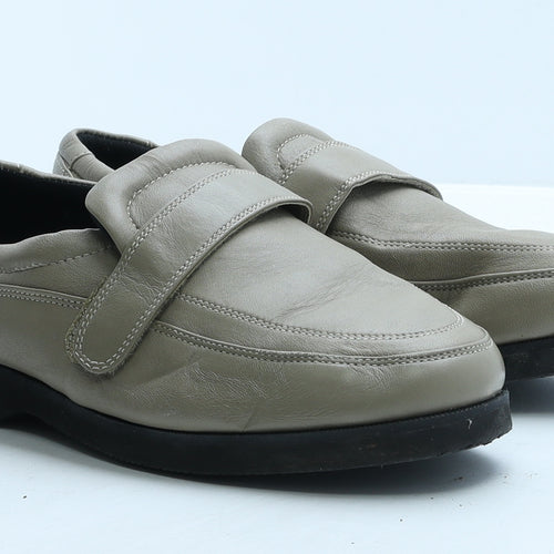 Chums Mens Beige Leather Loafer Casual UK 8