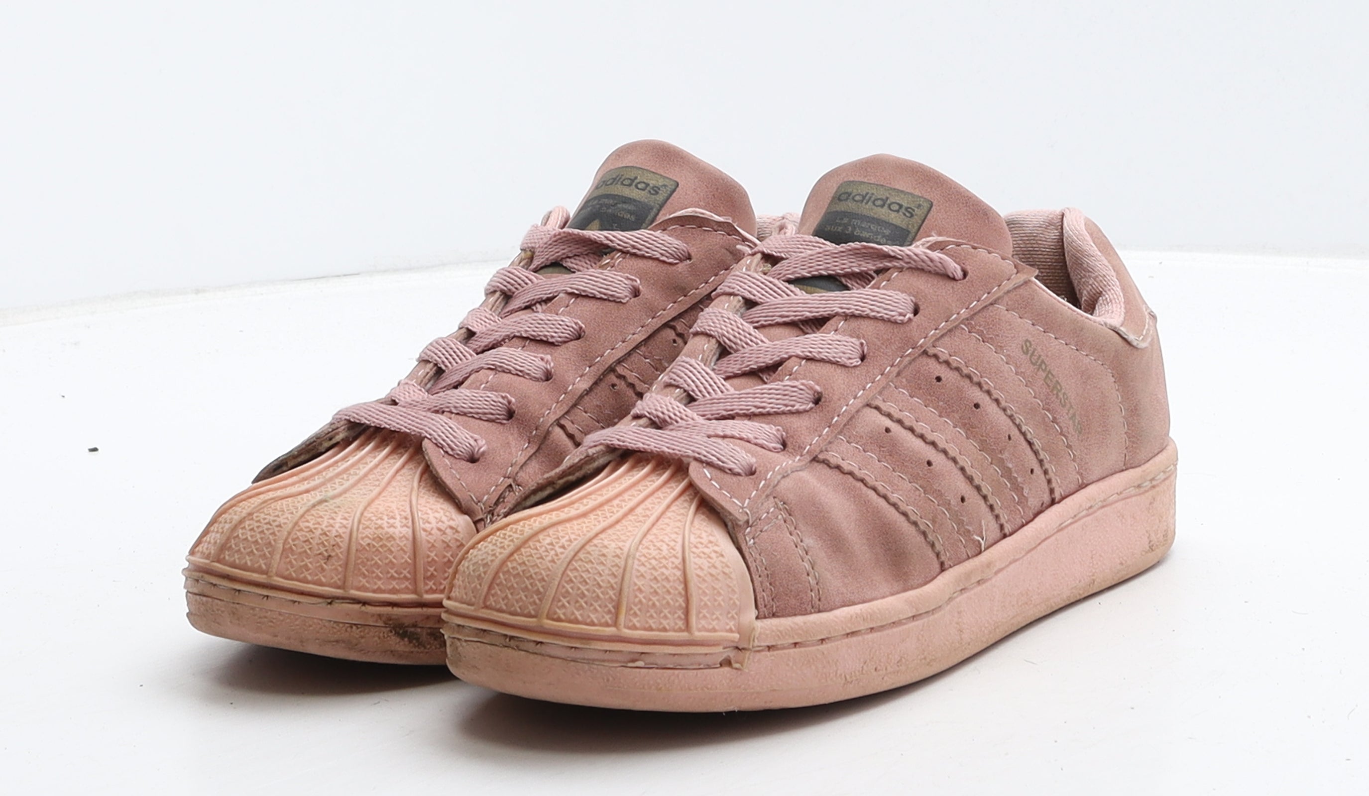 Adidas superstar clearance pink stripes uk