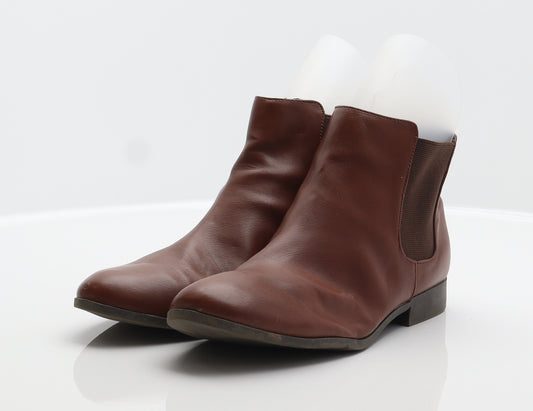 George Womens Brown Synthetic Chelsea Boot UK 7 41