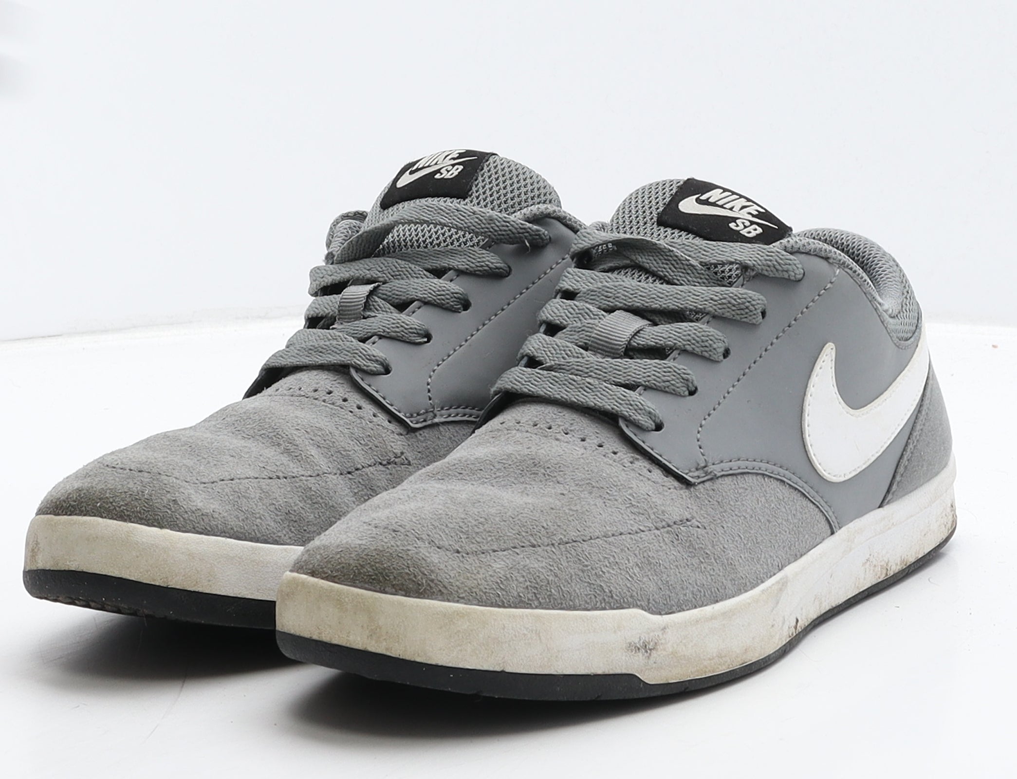 Grey suede 2024 nike trainers