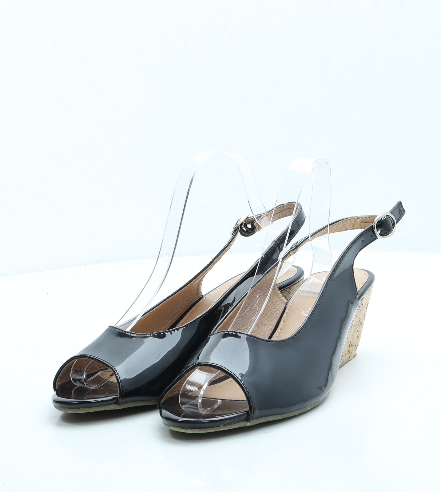 Lilley Sydney Womens Black Wedge Strappy Sandal - Size 3 UK - Black:  Amazon.co.uk: Fashion