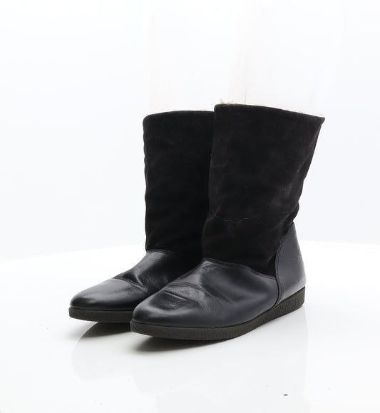 Soxone Womens Black Synthetic Shearling Style Boot UK 6.5 40
