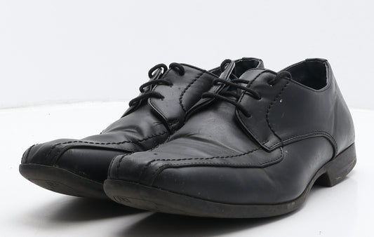 Giorgio Mens Black Leather Oxford Dress UK 9.5 44