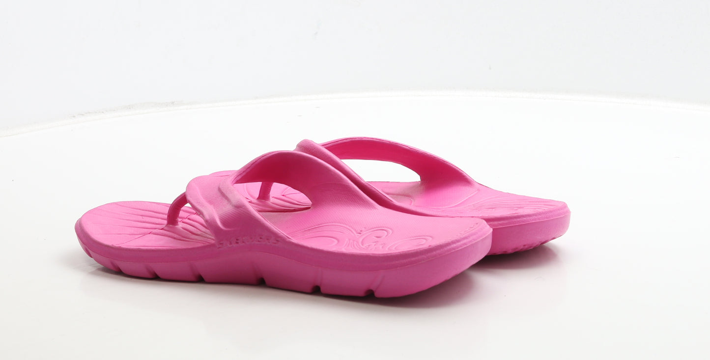 Skechers Womens Pink Rubber Thong Sandal UK 9 US 11