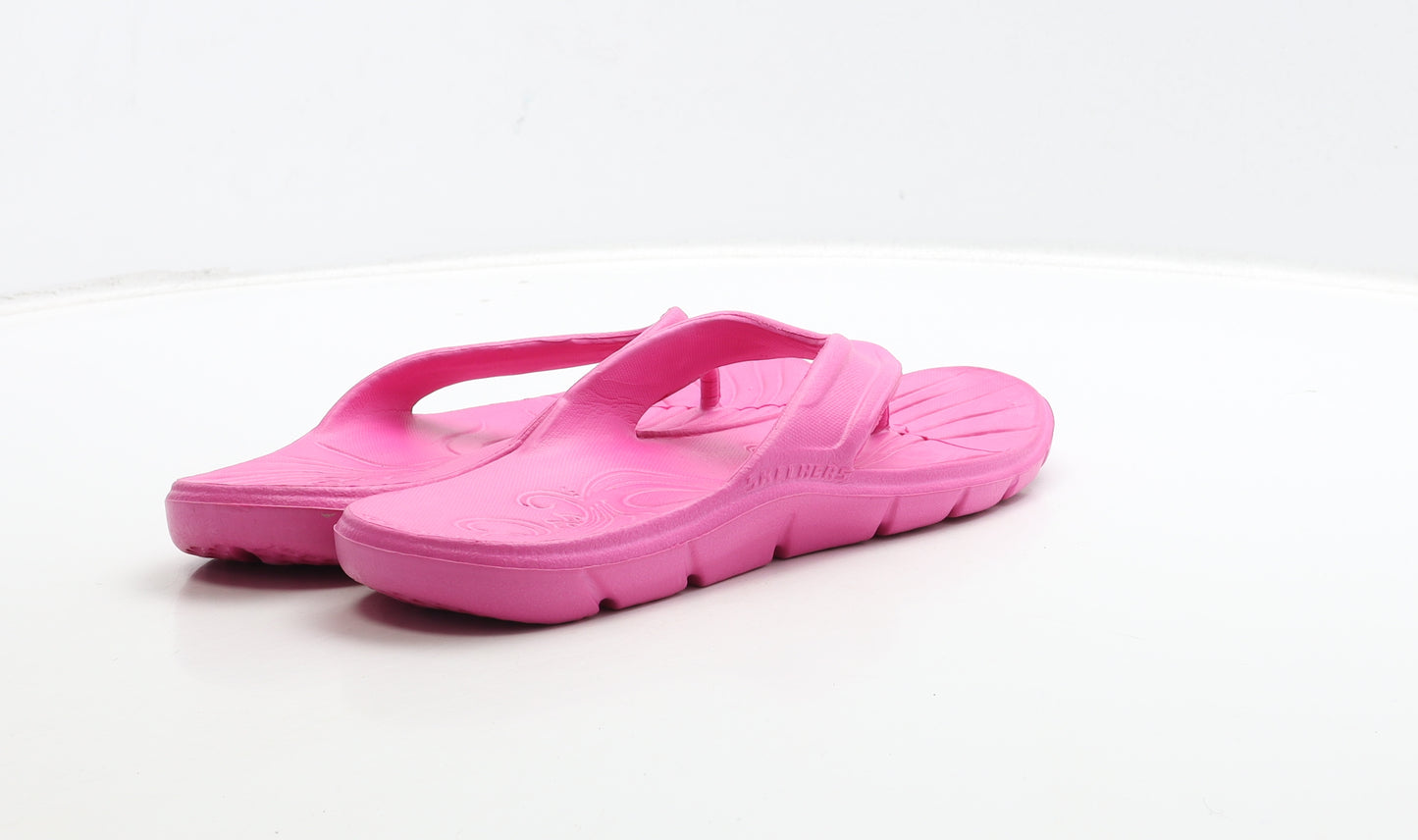 Skechers Womens Pink Rubber Thong Sandal UK 9 US 11