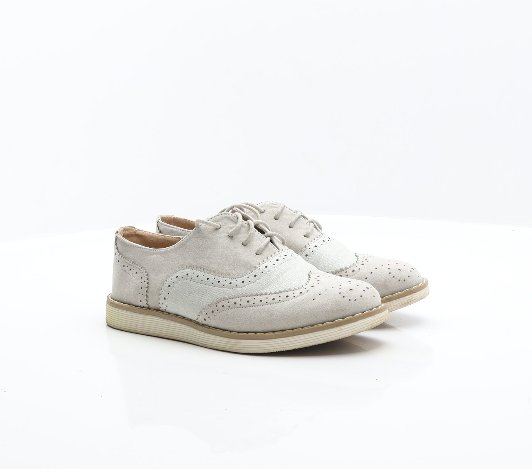 Womens grey brogues uk sale