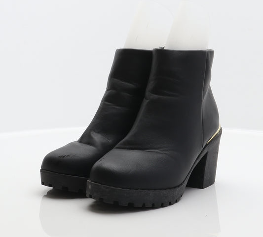 New Look Womens Black Synthetic Bootie Boot UK 5 39