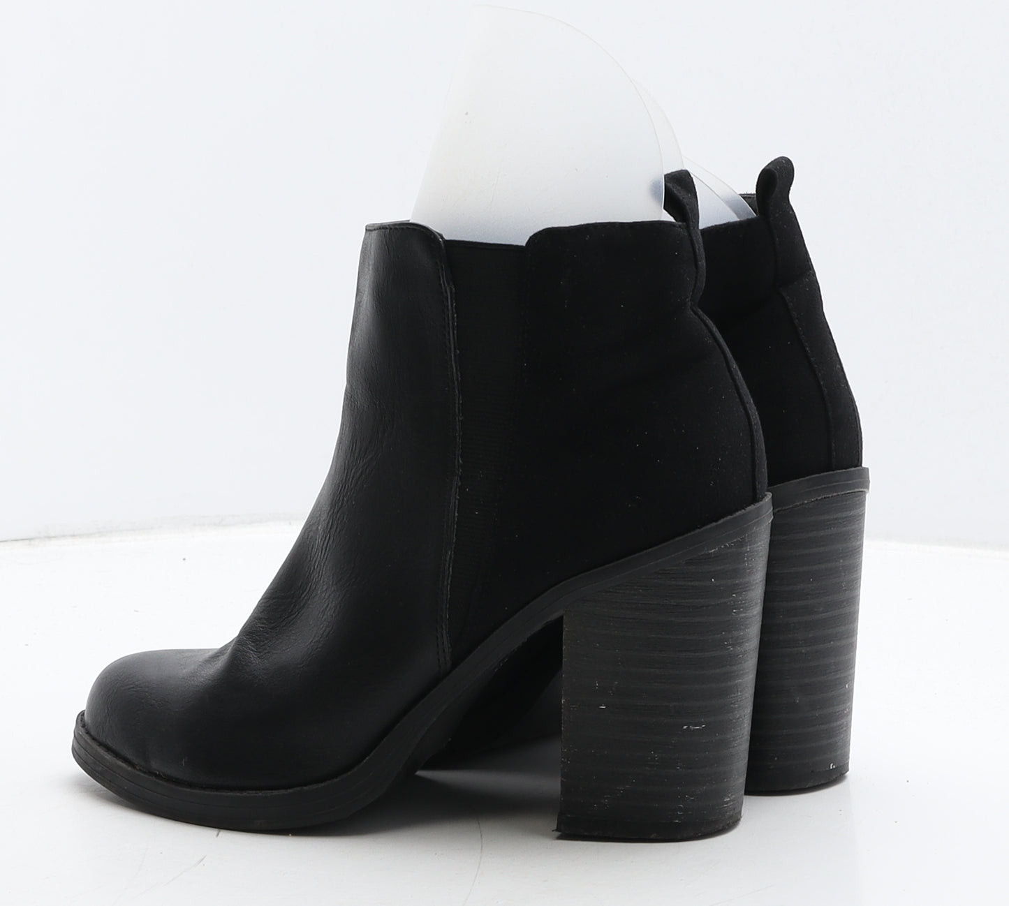New Look Womens Black Leather Chelsea Boot UK 4 37
