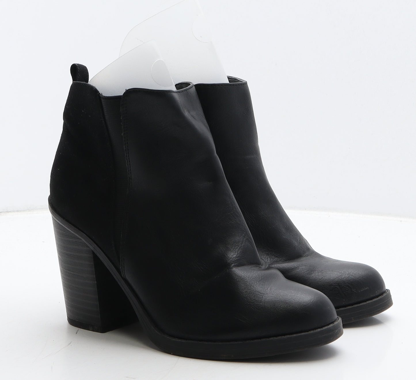New Look Womens Black Leather Chelsea Boot UK 4 37