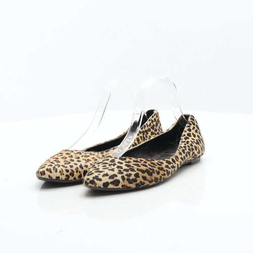 Prezzo Womens Multicoloured Animal Print Synthetic Ballet Flat UK 6 39 - Cheetah Print Ballet Shoes