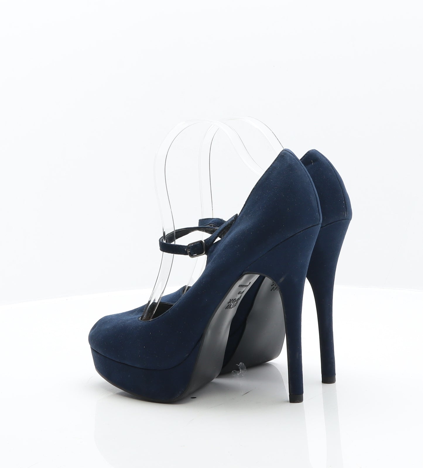 New Look Womens Blue Suede Court Heel UK 7 40