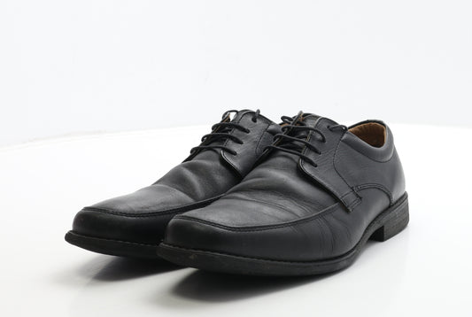 Soleflex Mens Black Leather Oxford Dress UK 8 42