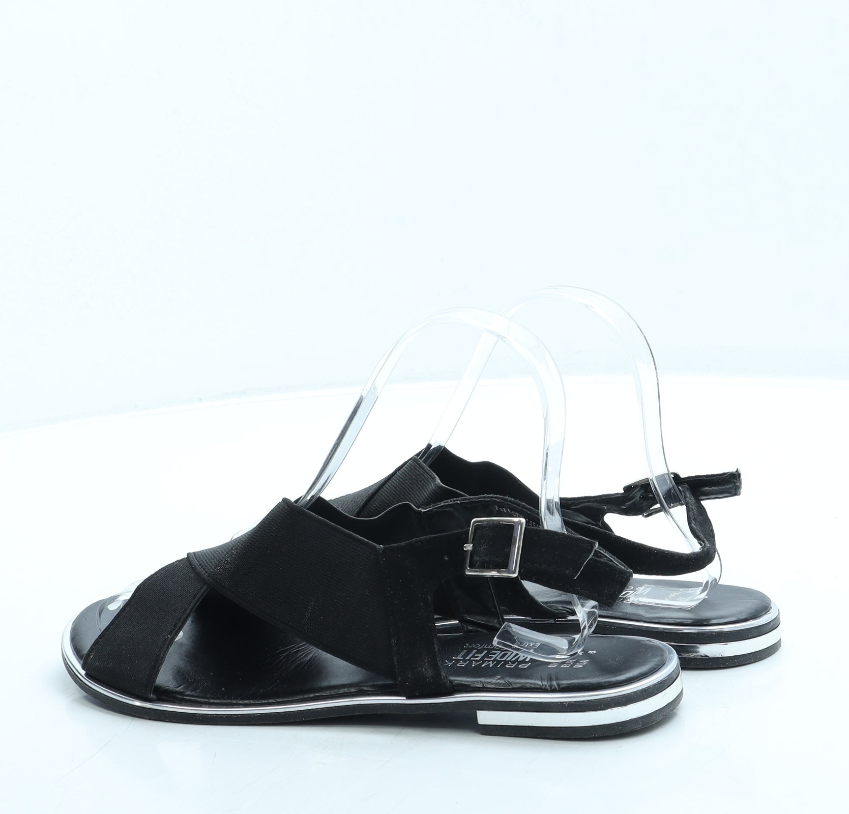 Primark Womens Black Polyester Slingback Sandal UK 4 37 US 6