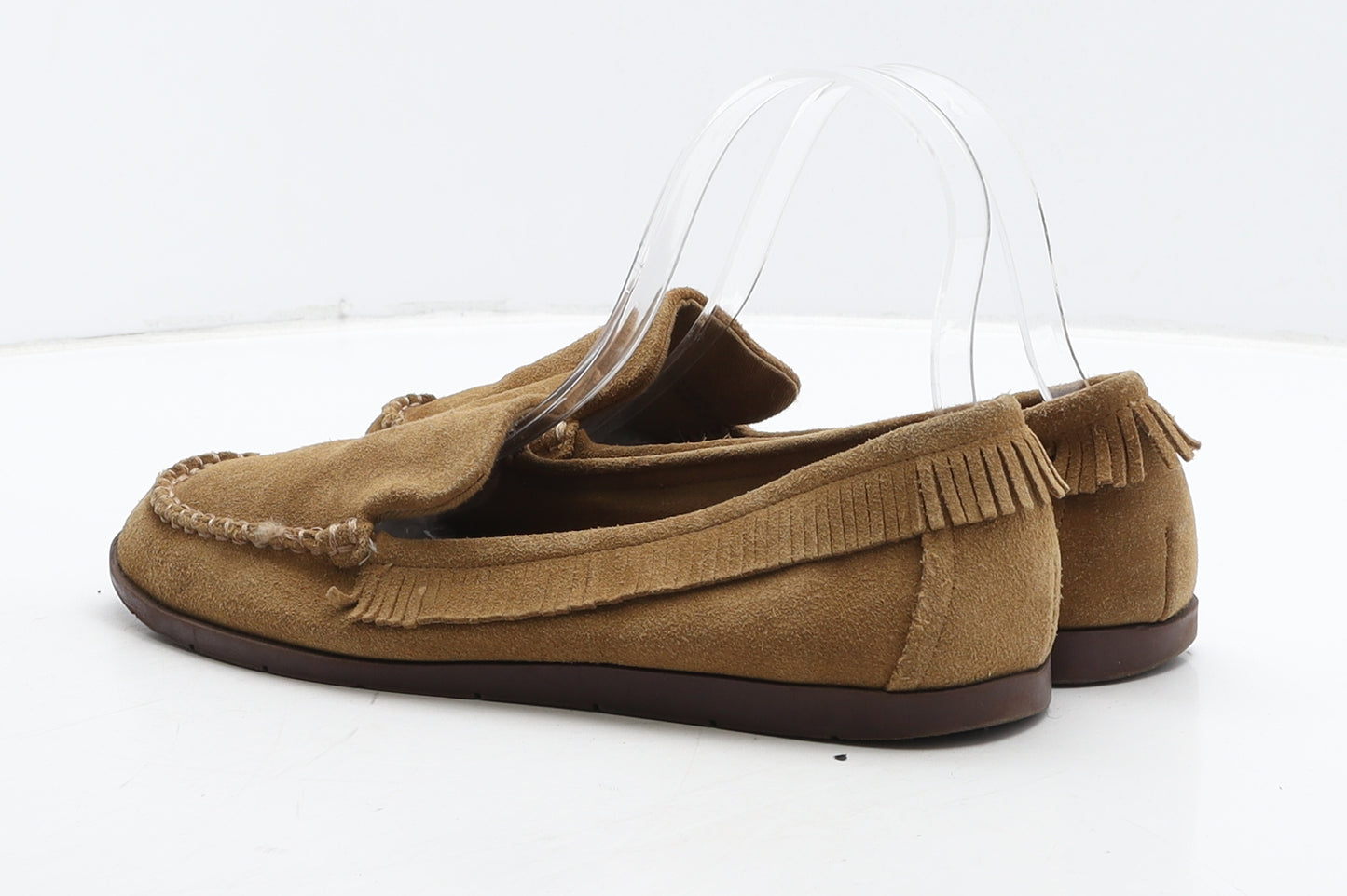NEXT Womens Brown Leather Moccasin Casual UK 5 38